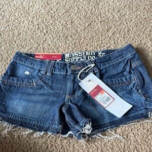 Mossimo Supply Co. Blue Jean Shorts Classic Cut-Off Style